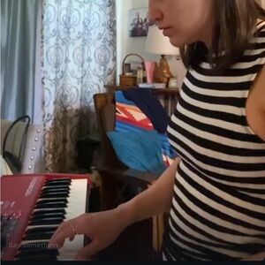 Rue21 Black and White Striped Tank Top